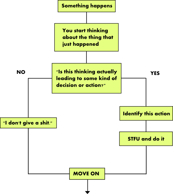 don't give a shit flowchart